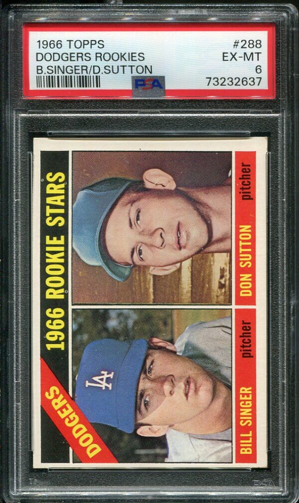 #455 Mickey Lolich - 1966 Topps Baseball Cards (Star) Graded NM+