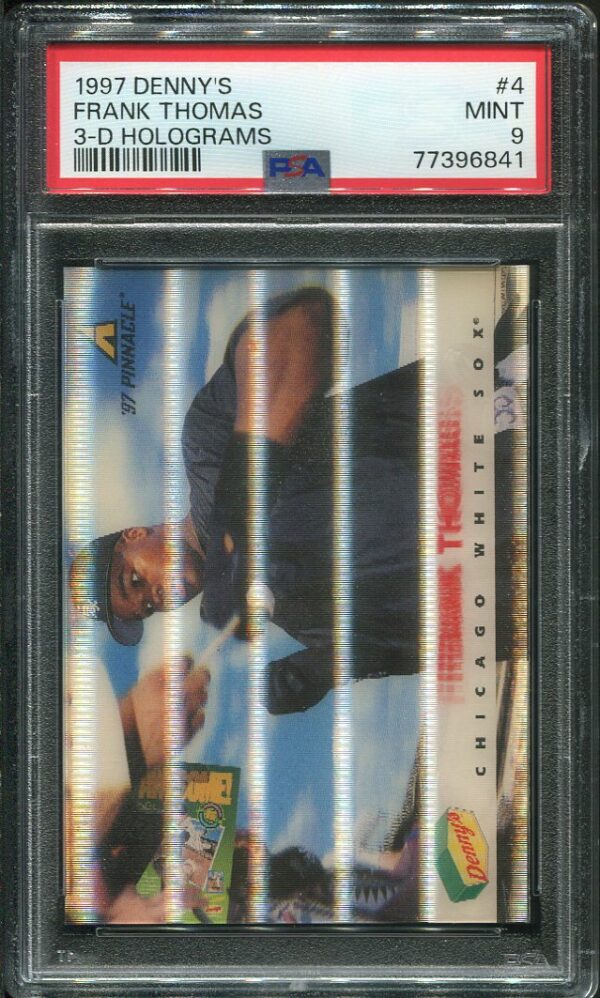 Authentic 1997 Denny's 3-D Holograms #4 Frank Thomas PSA 9 Baseball Card