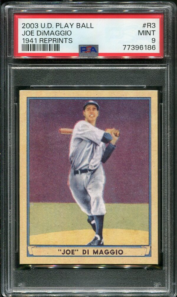 2003 Upper Deck Play Ball #R3 Joe DiMaggio (1941 Reprints) PSA 9 Baseball Card