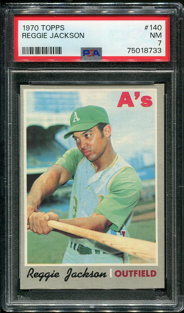 1970 Topps #140 Reggie Jackson PSA 7 HOF (75018733) - All Star Cards Inc