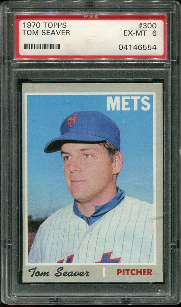 Authentic 1970 Topps #300 Tom Seaver PSA 6 Baseball Card