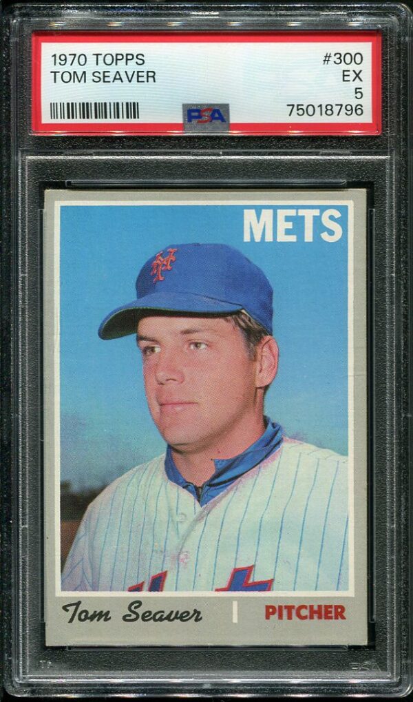 Authentic 1970 Topps #300 Tom Seaver PSA 5 Baseball Card