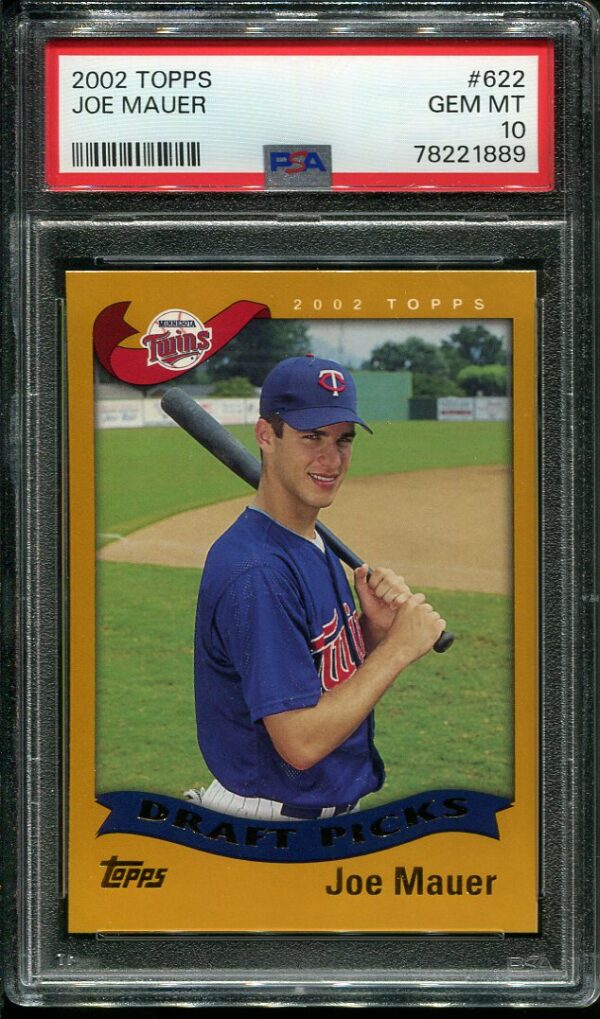 2002 Topps #622 Joe Mauer PSA GEM MINT 10 Rookie Baseball Card