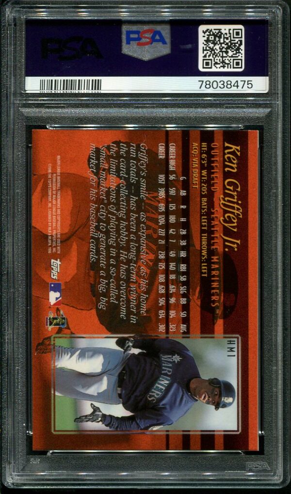 1997 Topps Hobby Masters #HM1 Ken Griffey Jr PSA 10 Baseball Card