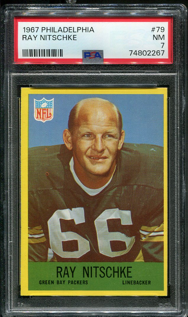 1967 Philadelphia #79 Ray Nitschke PSA 7 HOF (74802267) - All Star ...