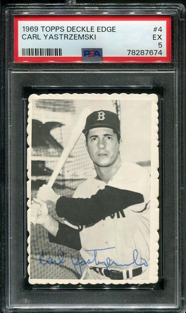 1969 Topps Deckle Edge #4 Carl Yastrzemski PSA 5 HOF (78287674) - All ...