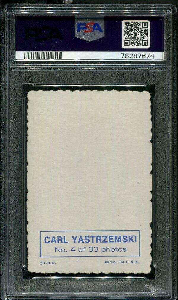 Authentic 1969 Topps Deckle Edge #4 Carl Yastrzemski PSA 5 Baseball Card