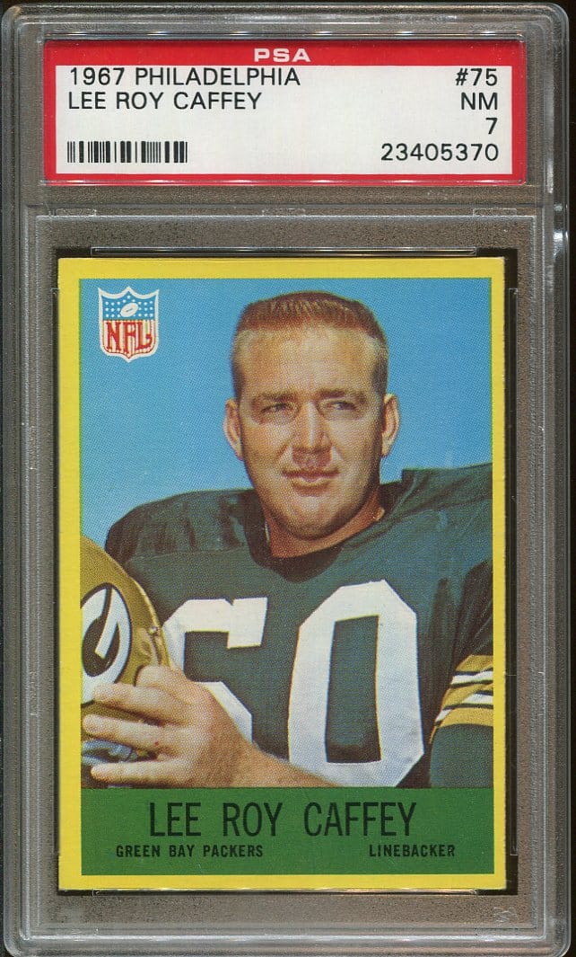 1967 Philadelphia #75 Lee Roy Caffey PSA 7 (23405370) - All Star Cards Inc