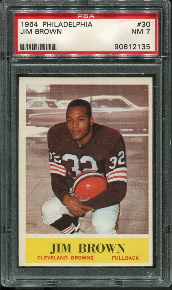 1961 Topps #71 Jim Brown Cleveland Browns Football Card NM o/c