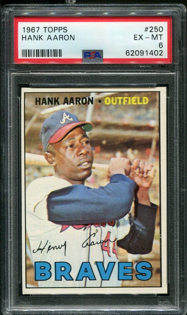 1967 Topps #242 Nl Rbi Leaders Hank Aaron Roberto Clemente Baseball Card  Ex/mt