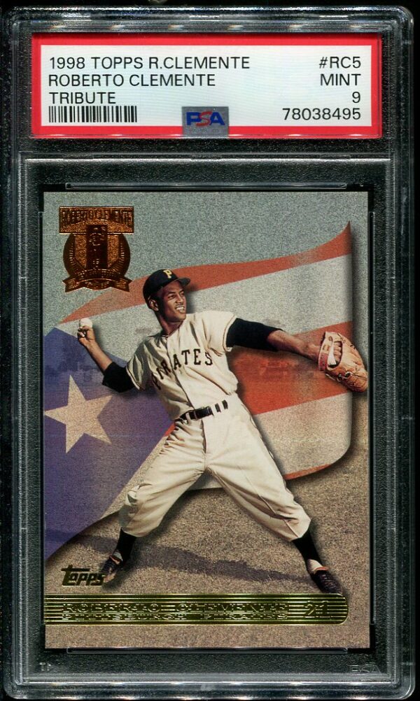 1998 Topps Roberto Clemente Tribute #RC5 PSA 9 Baseball Card