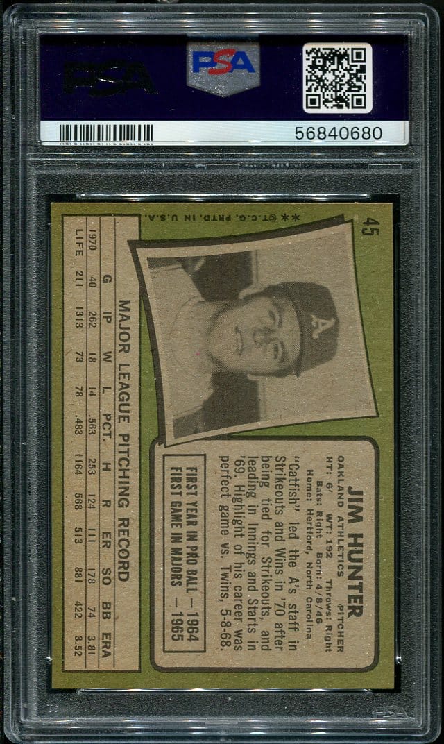 Nice! 1971 Topps #45 Jim 