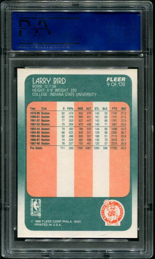 1988 Fleer #9 Larry Bird PSA 10 Basketball card