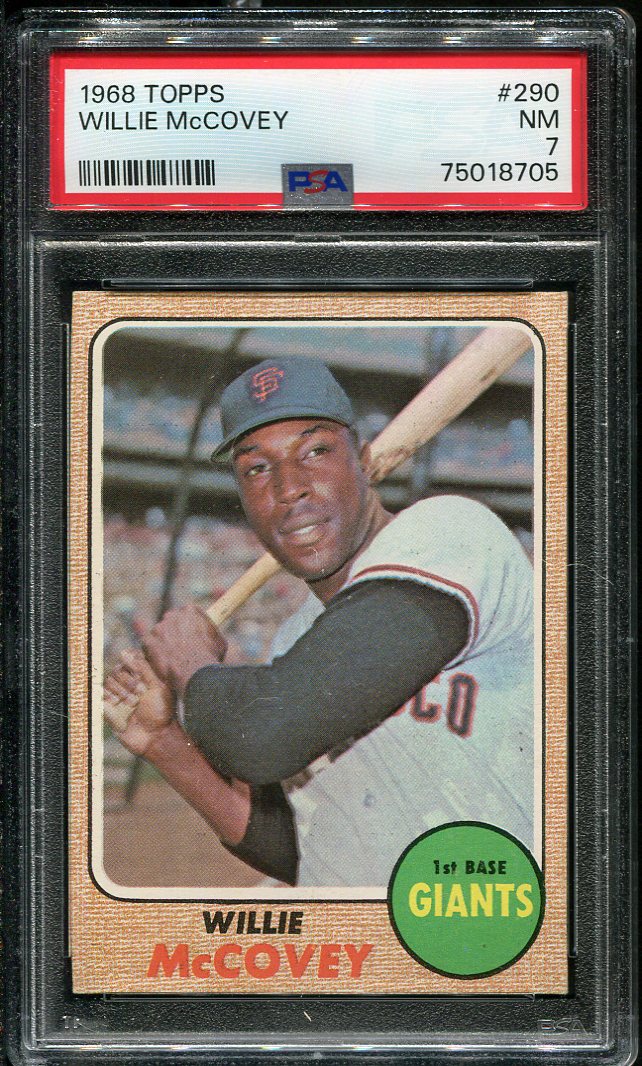 1968 Topps #290 Willie McCovey PSA 7 HOF (75018705) - All Star Cards Inc