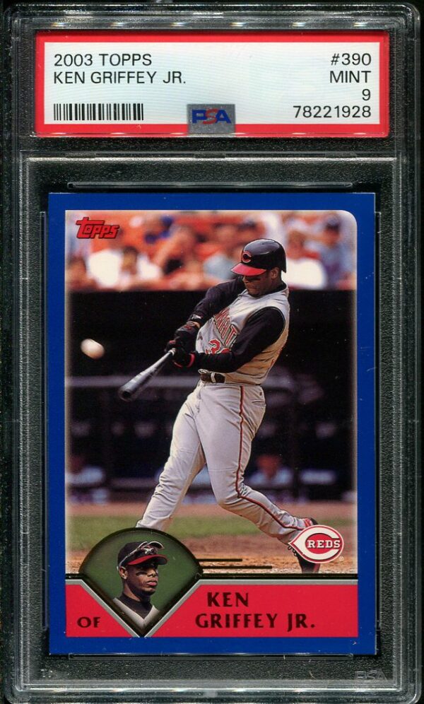 2003 Topps #390 Ken Griffey, Jr. PSA 9 Baseball Card