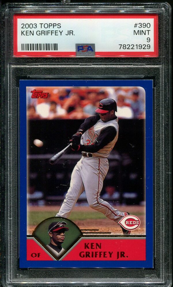 2003 Topps #390 Ken Griffey, Jr. PSA 9 Baseball Card