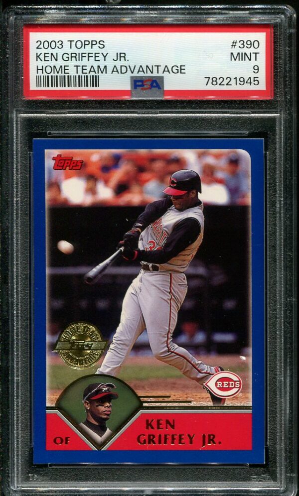 2003 Topps #390 Ken Griffey, Jr. PSA 9 Baseball Card