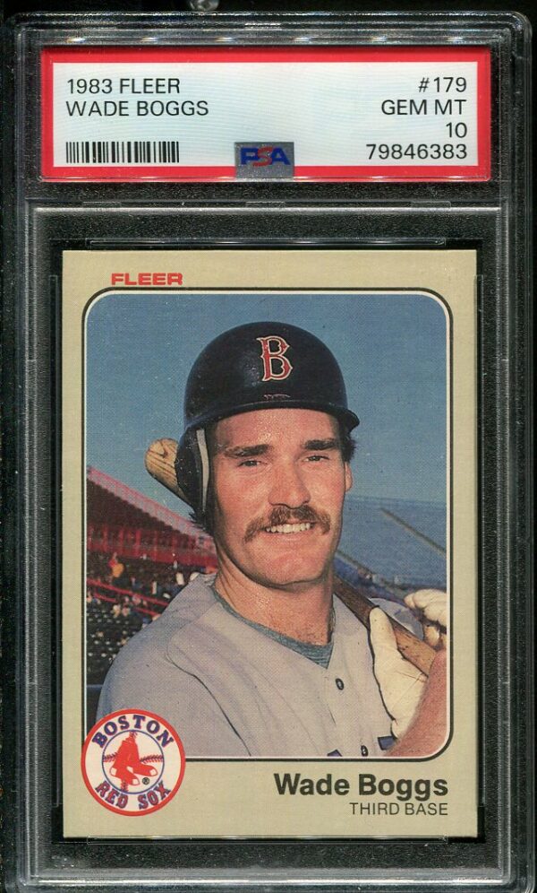 Authentic 1983 Fleer #179 Wade Boggs PSA 10 Rookie Baseball Card