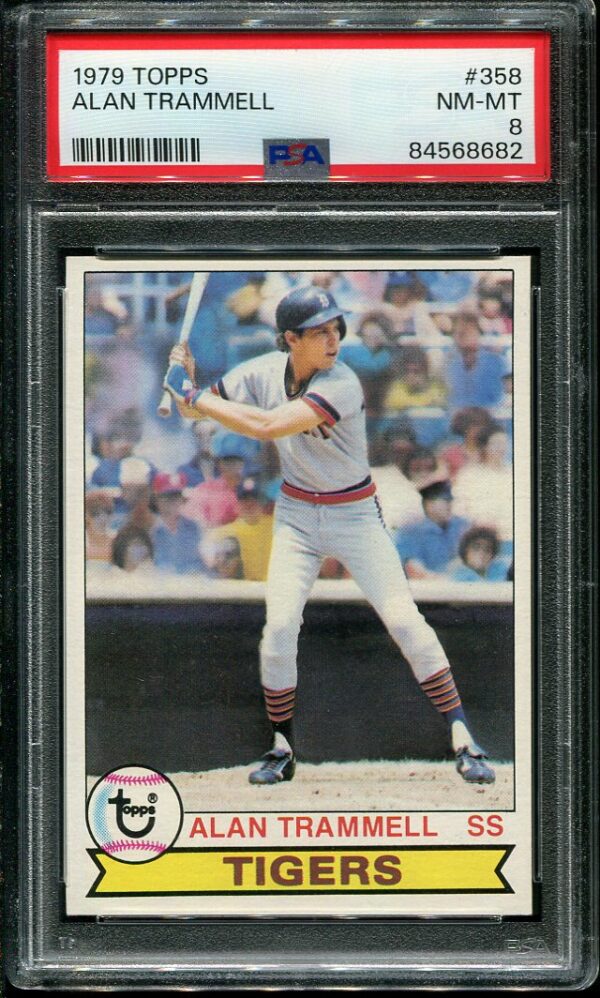 Authentic 1979 Topps #358 Alan Trammell PSA 8 Baseball Card