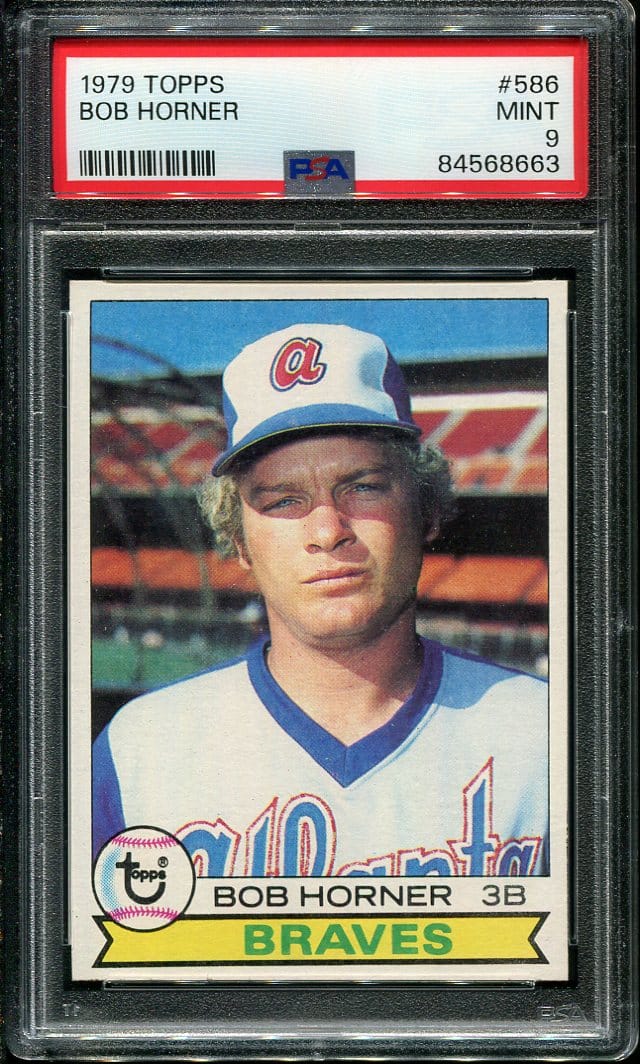 1979 Topps #586 Bob Horner Rc Psa 9 (84568663) - All Star Cards Inc