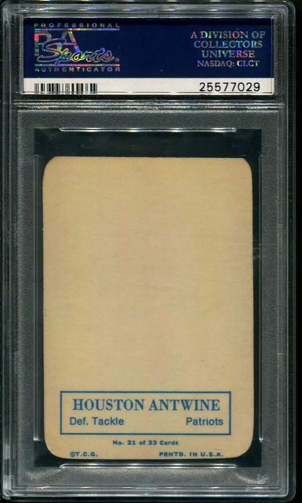 Authentic 1970 Topps Super Glossy #321 Houston Antwine PSA 8 Football Card