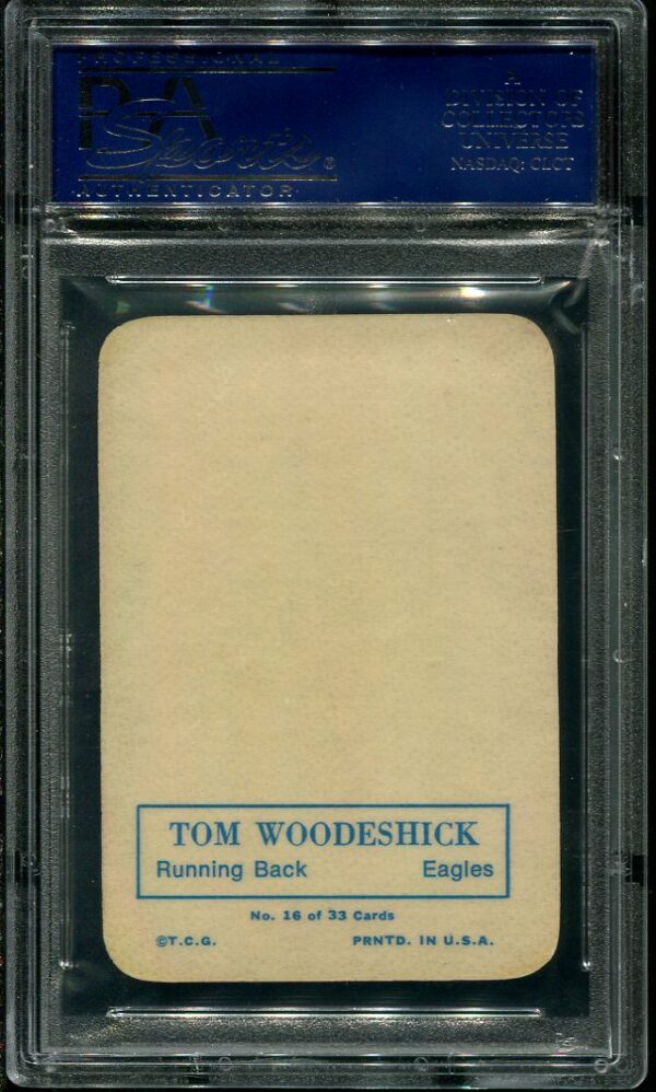 Authentic 1970 Topps Super Glossy #16 Tom Woodeshick PSA 8 Football Card