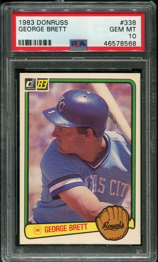 Authentic 1983 Donruss #338 George Brett PSA 10 Baseball Card