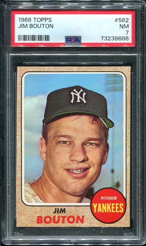 1968 Topps #562 Jim Bouton PSA 7 (73238686) - All Star Cards Inc