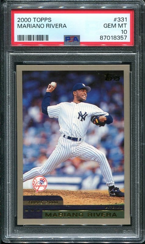 Authentic 2000 Topps #331 Mariano Rivera PSA 10 Baseball Card