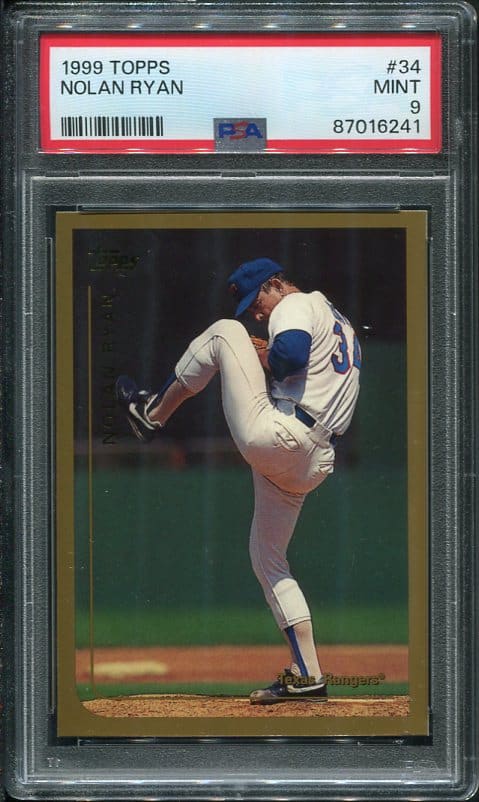 1999 Topps #34 Nolan Ryan PSA 9 Baseball Card