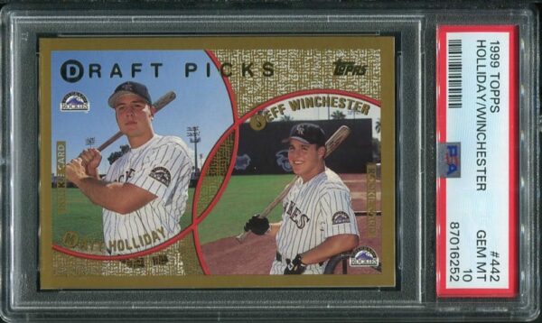 1999 Topps #442 Matt Holliday Rookie PSA 10 Baseball Card