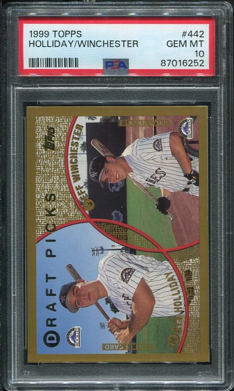 1999 Topps #442 Matt Holliday Rookie PSA 10 Baseball Card