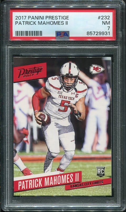 Authentic 2017 Panini Prestige #232 PSA 7 Rookie Football Card