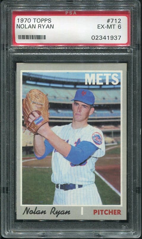 1970 Topps #712 Nolan Ryan PSA 6 HOF (02341937) - All Star Cards Inc