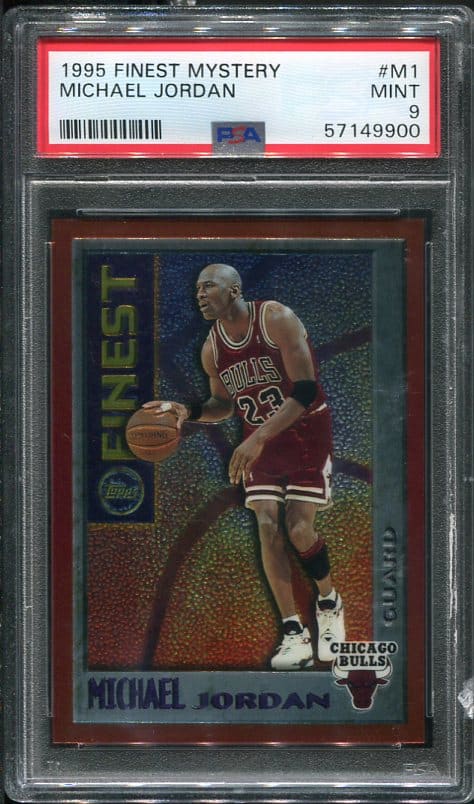 Authentic 1995 Finest Mystery #M1 Michael Jordan PSA 9 Basketball Card