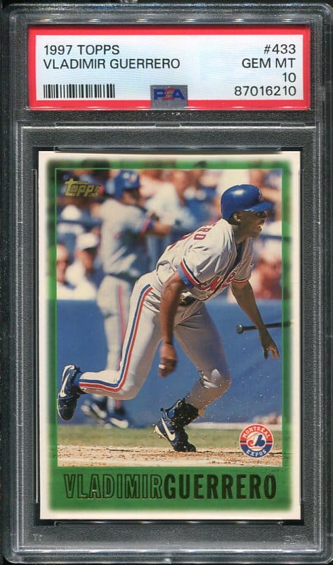 1997 Topps #433 Vladimir Guerrero PSA 10 Baseball Card