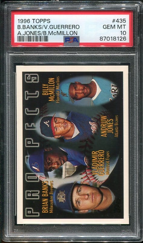 1996 Topps #435 Vladimir Guerrero/Andruw Jones PSA 10 Baseball Card