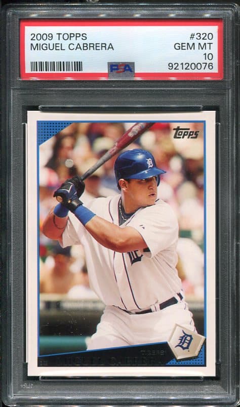 2009 Topps #320 Miguel Cabrera PSA GEM MINT 10 Baseball Card