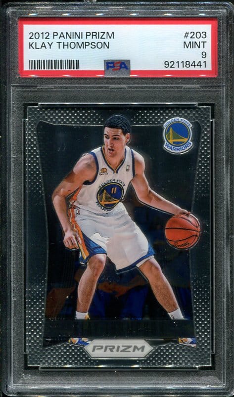 2012 Panini Prizm #203 Klay Thompson PSA 9 Rookie Basketball Card