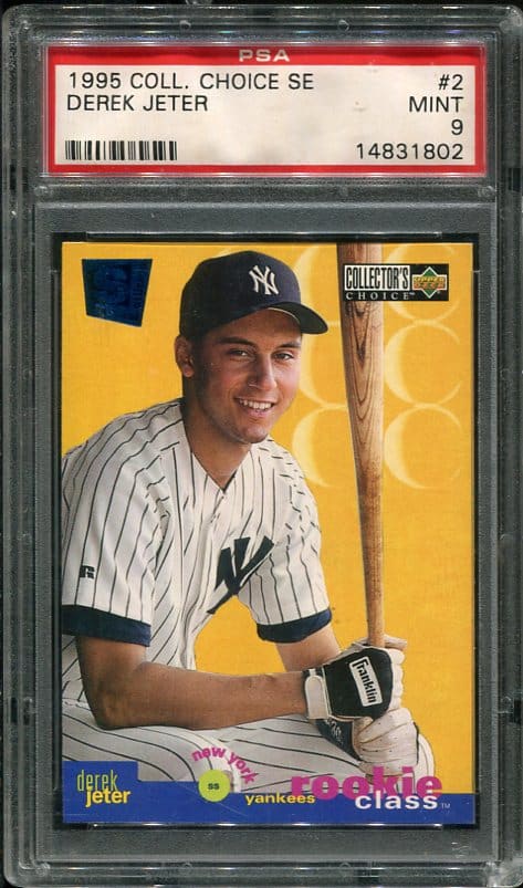 Authentic 1995 Collector's Choice SE #2 Derek Jeter PSA 9 Baseball Card