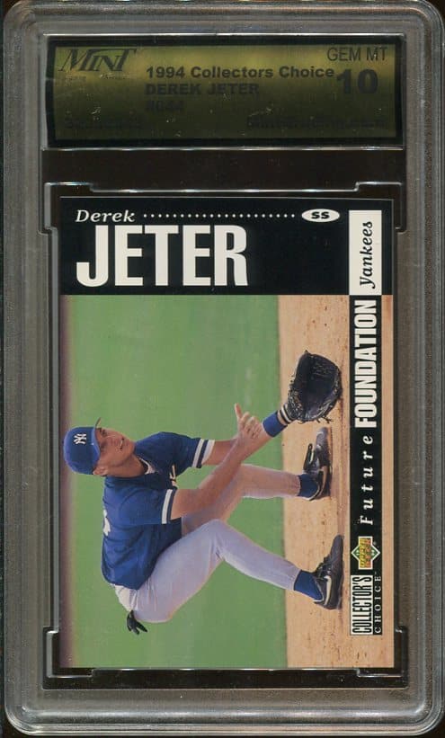 Authentic 1994 Collector's Choice #644 Derek Jeter MGS 10 Baseball Card