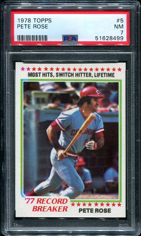 1978 Topps #5 Pete Rose Record Breaker PSA 7 (51628499) - All Star ...