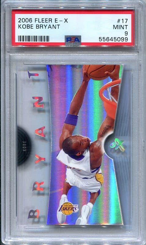 Authentic 2006 Fleer E-X #17 Kobe Bryant PSA 9 Basketball Card