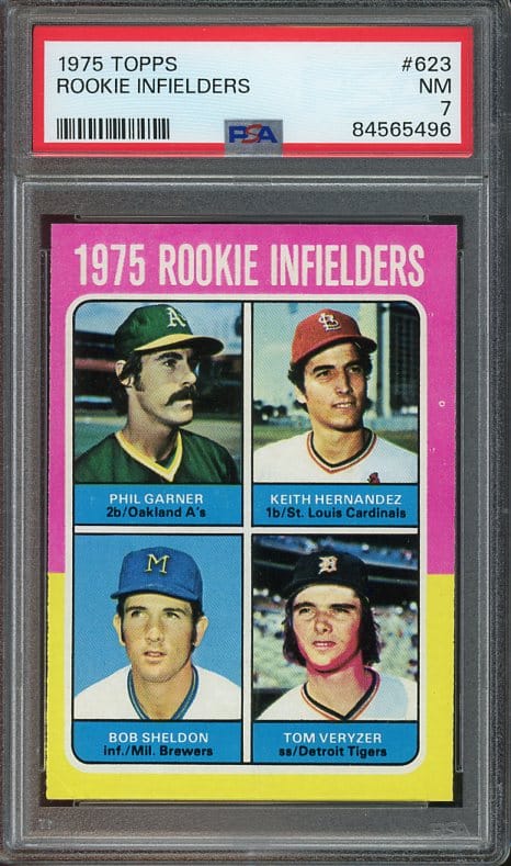 1975 Topps #623 Rookie Infielders Keith Hernandez Rookie PSA 7 Baseball Card