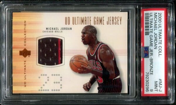 Authentic 2000 Ultimate Collection Michael Jordan Bronze Jersey Patch Basketball Card