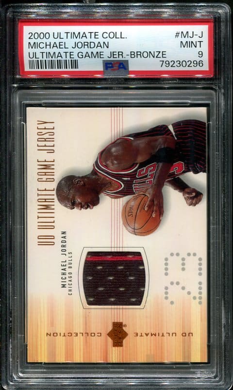 Authentic 2000 Ultimate Collection Michael Jordan Bronze Jersey Patch Basketball Card