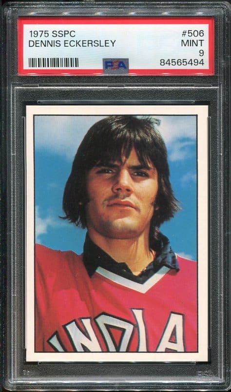 Authentic 1975 SSPC #506 Dennis Eckersley Rookie PSA 9 Baseball Card