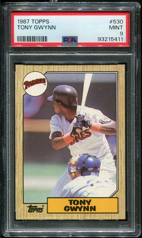 1987 Topps #530 Tony Gwynn PSA 9 Baseball Card