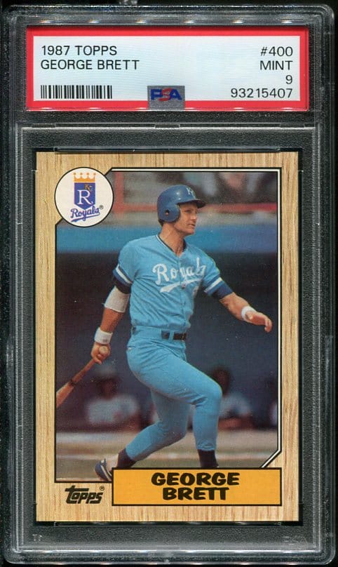 1987 Topps #400 George Brett PSA 9 Baseball Card