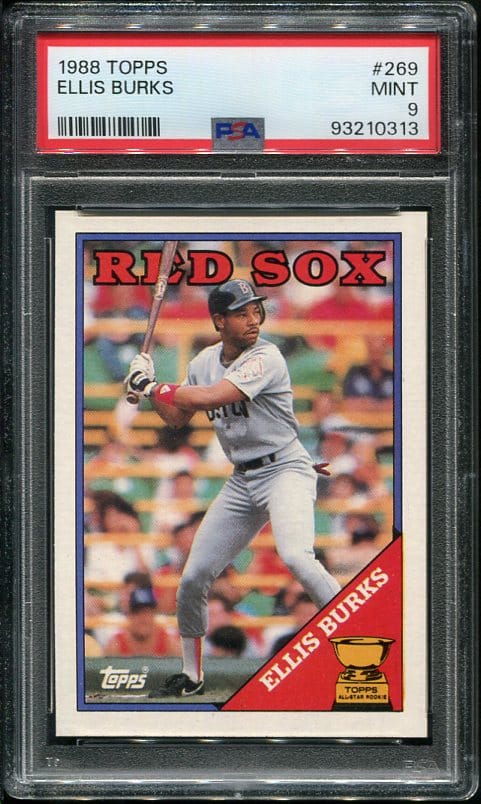 1988 Topps #269 Ellis Burks PSA 9 Baseball Card